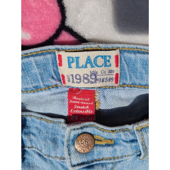 24M Vintage The Children's Place 1989 Jeans Stretch Bootcut Toddler Girls Boys - Picture 4 of 5